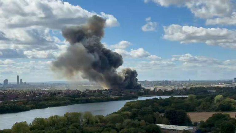 Wembley Fire Today - Huge Blaze Near Wembley Stadium Brings 125 Firefighters to Scene